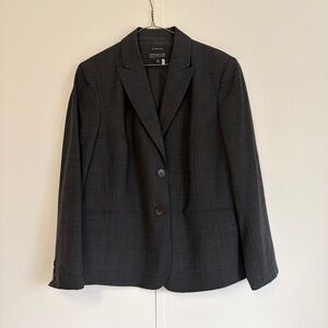 Jones New York Charcoal 2 Button Blazer 16W